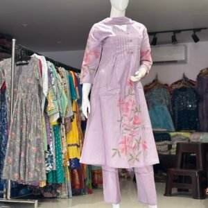 purple kurta-style tunic for women