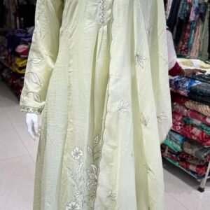 Light Green Embroidered Ladies' Suit.