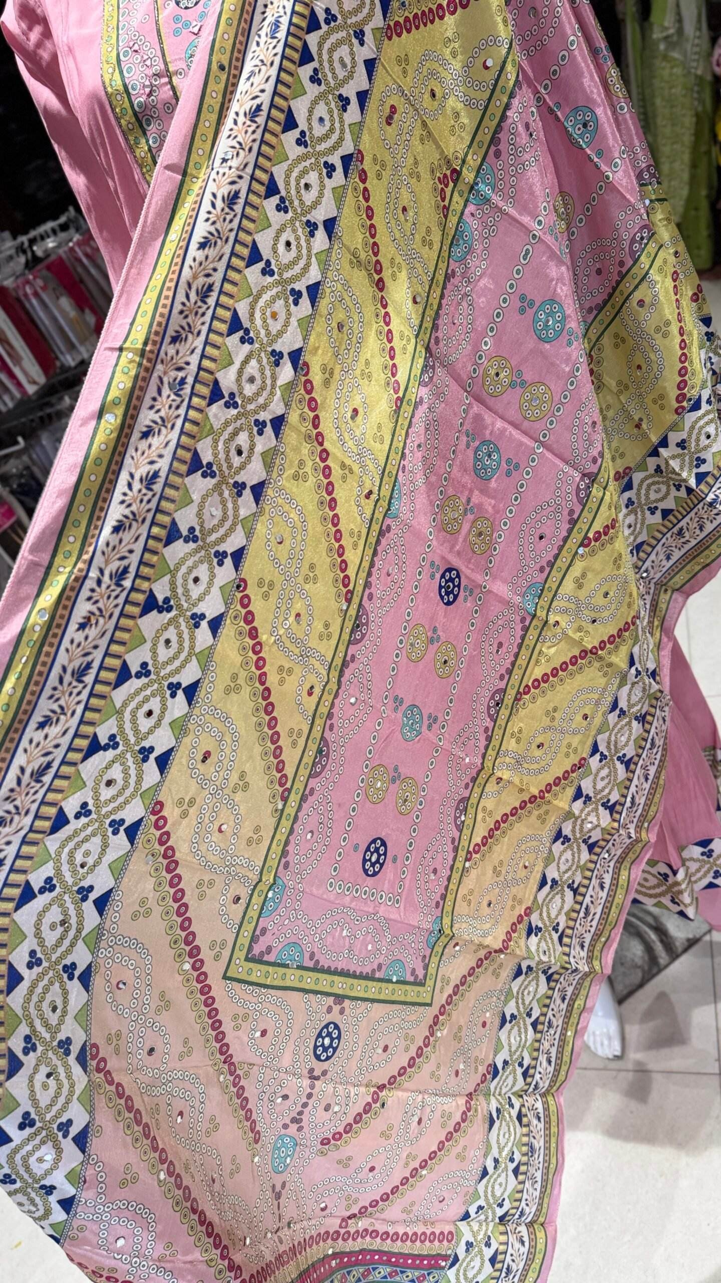 PINK ROMAN SILK PARTYWEAR SUIT - Image 3