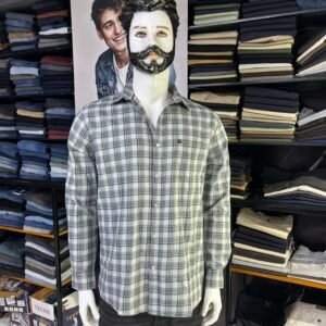 GREY AND BLACK CHECKED SHIRT