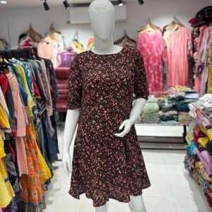 A-line Floral Mini Dress