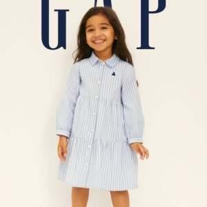 GAP KIDS FROCK BLUE STRIPES