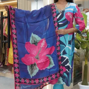 floral print3-piece suit set