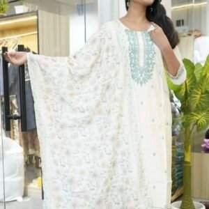 off-white Indian ethnic kurta set