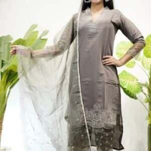  grey ethnic kurta pant set