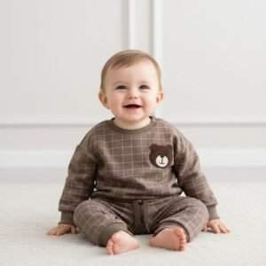 OVS brown checkered co-ord set