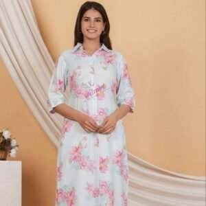 floral printed A-line kurta and pant set