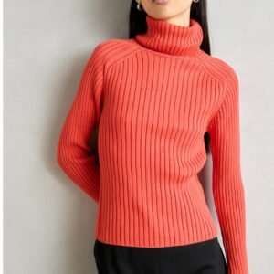 NO BARR ribbed turtleneck sweater