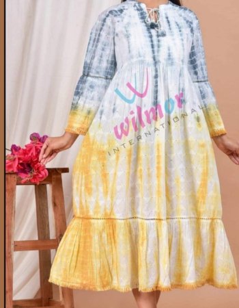 Tie-dye A-line dress