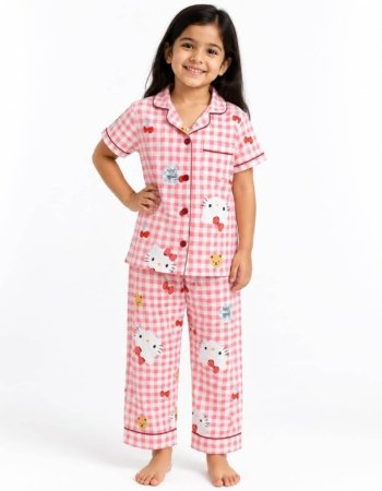Unisex Printed Night Suit for Kids